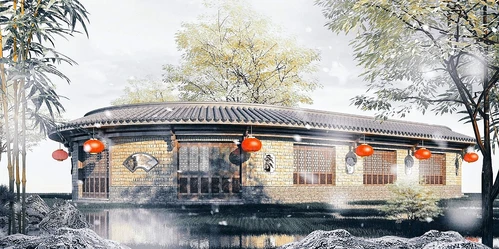 中式古建商铺