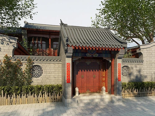 中式古建四合院