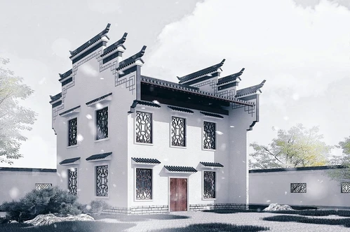 中式徽派古建别墅