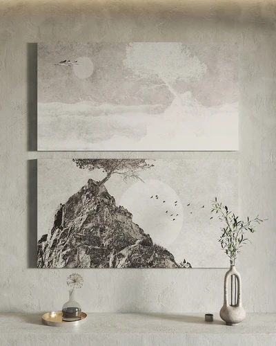 侘寂风挂画装饰画