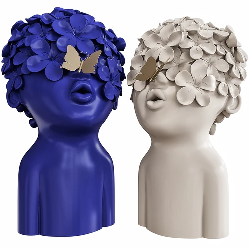 现代抽象人物雕塑3d模型