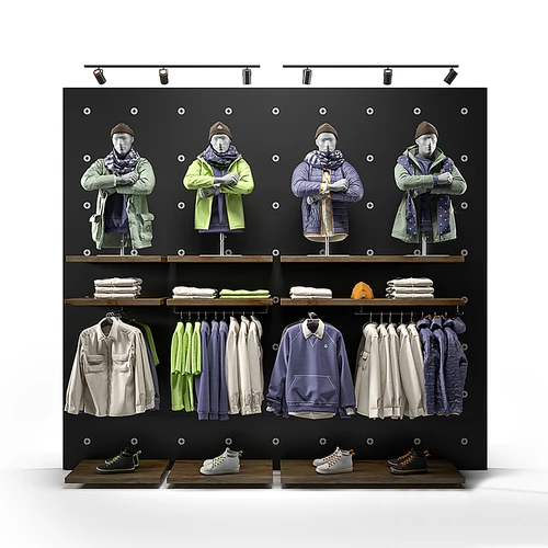 现代服装店服饰展览摆设
