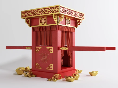 中式风格花轿