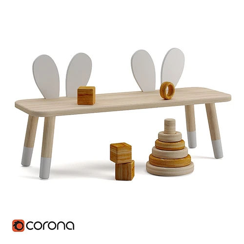 Zara Home 兔子儿童长凳