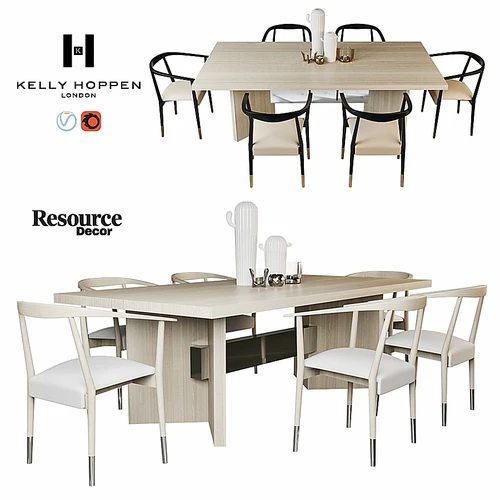 kelly hoppen 餐桌椅
