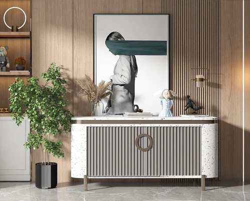 现代轻奢玄关边柜3d模型