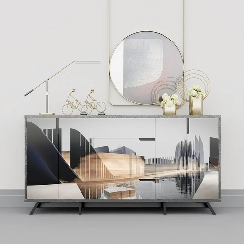 现代端景玄关边柜3d模型