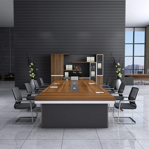 现代会议桌文件柜办公家具3d模型
