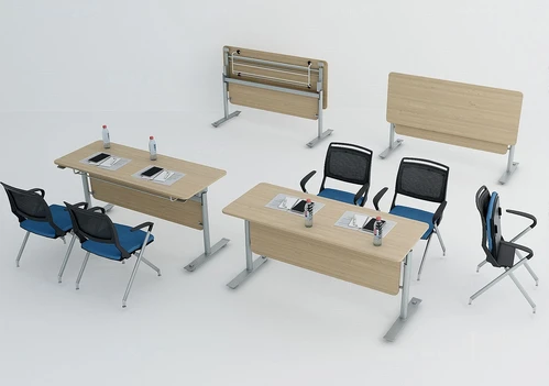 现代折叠培训桌椅3d模型