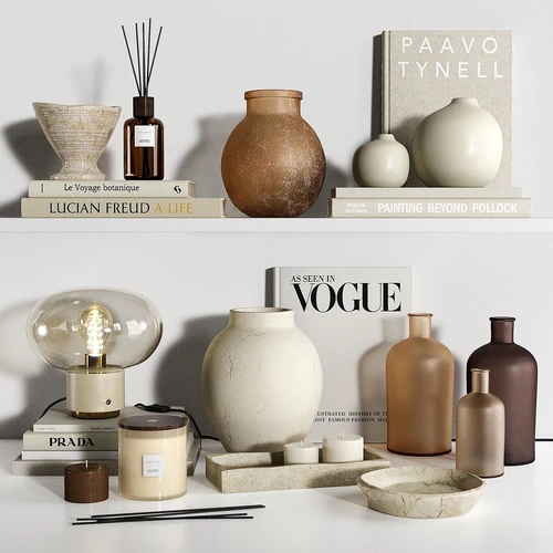 Zara Home 现代台灯饰品摆件组合