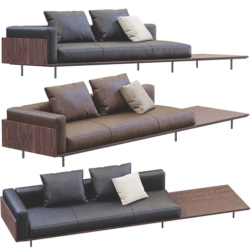 Minotti 现代皮革多人沙发