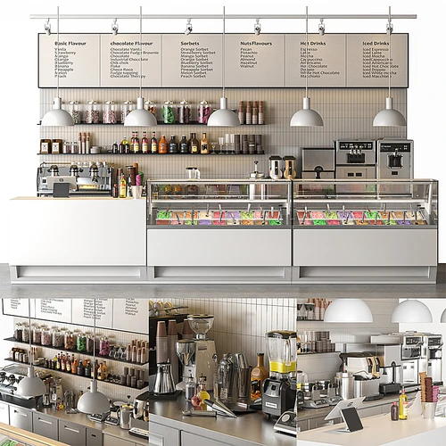现代奶茶店