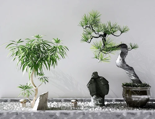 新中式景观植物盆栽