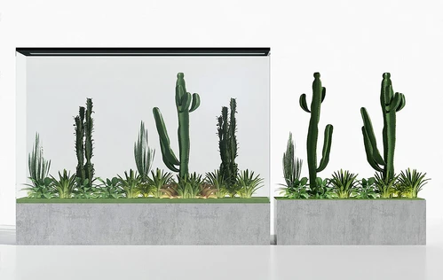 现代绿植隔断