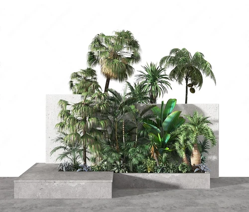现代植物盆景盆栽绿植组合