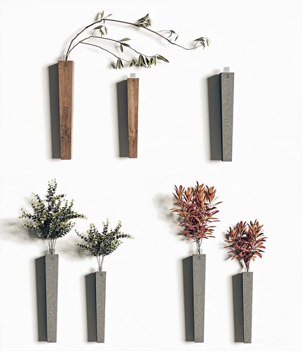 现代墙饰花瓶盆栽