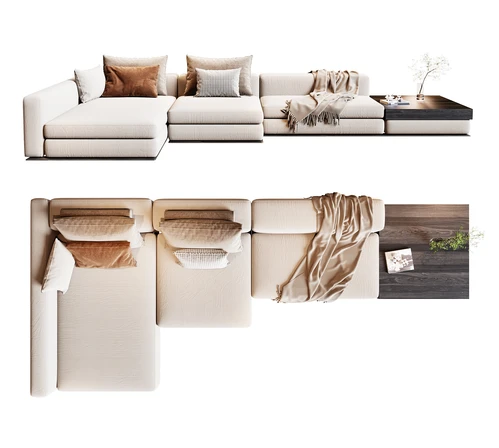 armani casa 现代多人转角沙发
