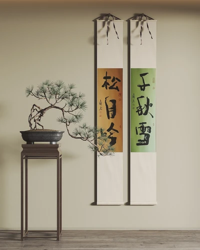 新中式装饰挂画卷轴