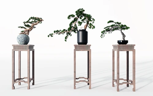 新中式松树花架
