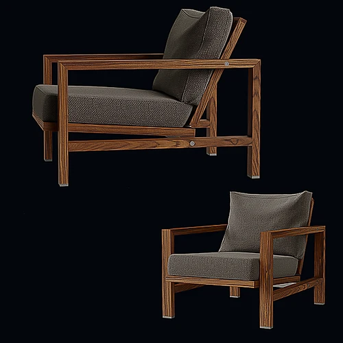Minotti 四边形扶手椅