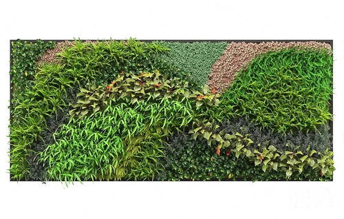 现代花草绿植墙