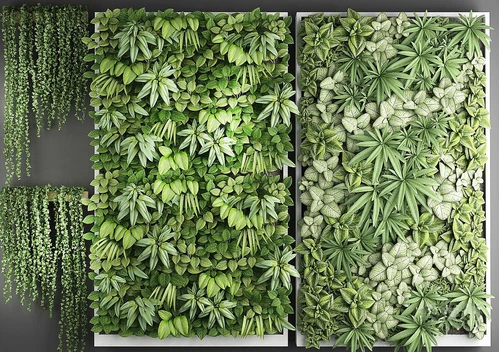现代绿植花草植物墙