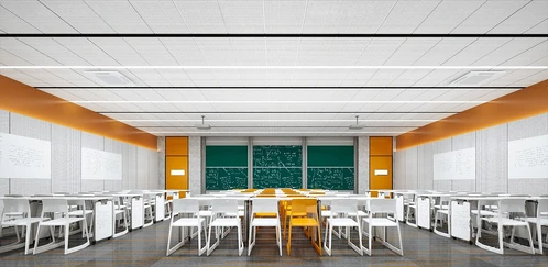 现代学校教室3d模型
