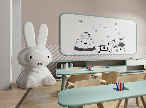现代幼儿园教室3d模型