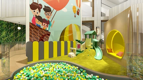 现代幼儿园3d模型