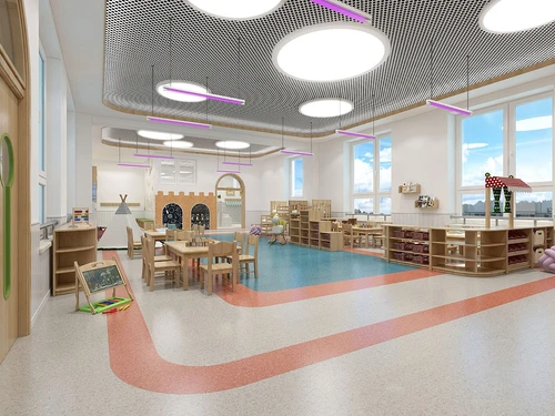 现代幼儿园活动室卫生间3d模型
