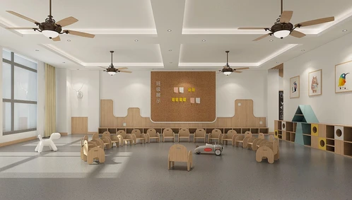 现代简约幼儿园教室3d模型