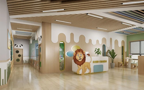 现代幼儿园接待区教室3d模型