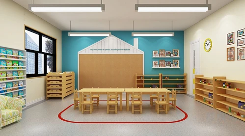 现代幼儿园教室3d模型