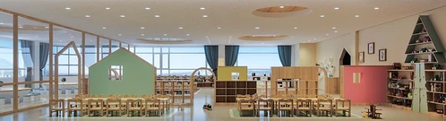 现代幼儿园手工教室3d模型