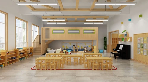 现代幼儿园教室3d模型