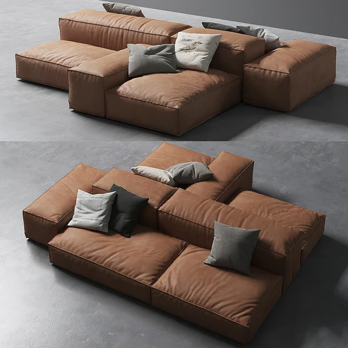 Extrasoft Living Divani现代多人沙发