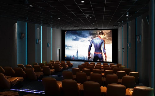 现代电影院放映厅3d模型