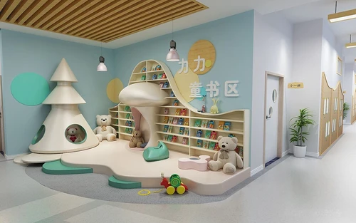 幼儿园图书角走廊