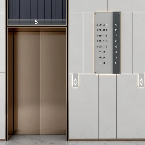 现代电梯口