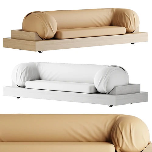Natuzzi 现代皮革木质多人沙发