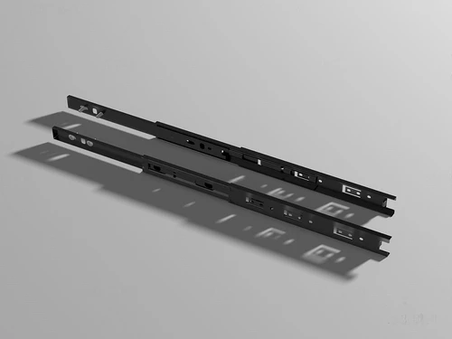 现代五金配件抽屉滑轨3d模型