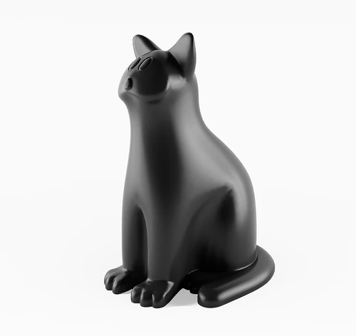 现代小猫咪雕塑摆件