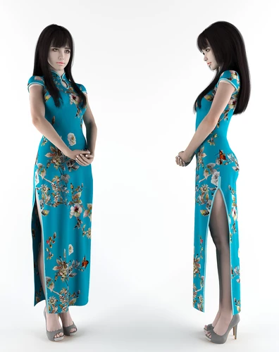 旗袍女装服装模特