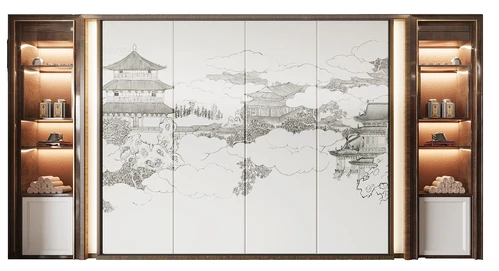 新中式电视背景