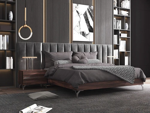 LA furniture 现代轻奢双人床