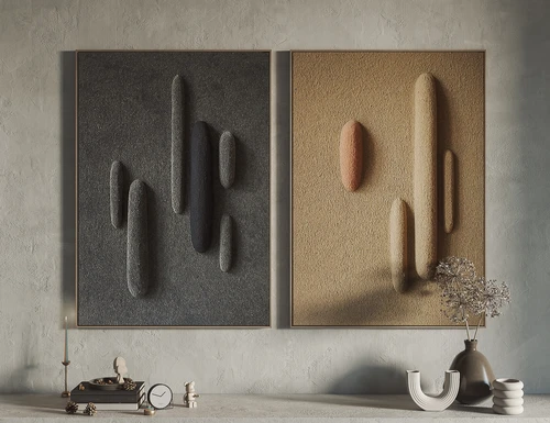 侘寂风挂画装饰画