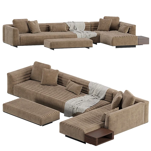 Minotti Roger现代多人沙发