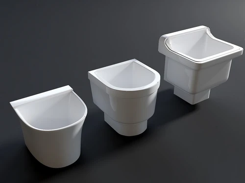 现代拖把池3d模型