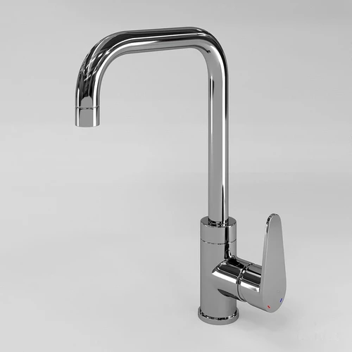 现代不锈钢水龙头3d模型