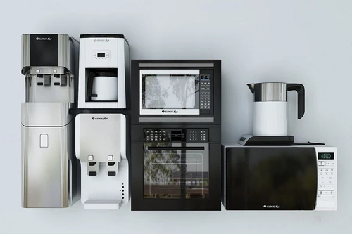 现代饮水机微波炉厨房器具3d模型
